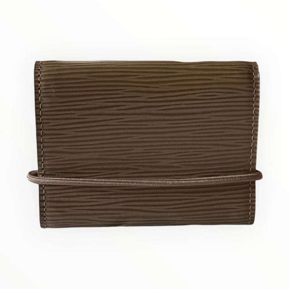 Vintage Louis Vuitton Epi Porte Monnaie Elastic Compact Wallet | Brown - Picture 3 of 7